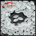 Marquise shape sharp frosted bottom white translucent faceted glass stone